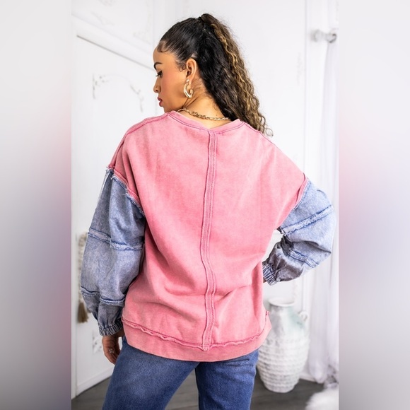 Pink and Blue Sweatshirt - Picture 4 of 4